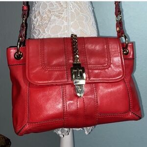 NWT Milly "Victoria" Red Leather Crossbody Bag!!